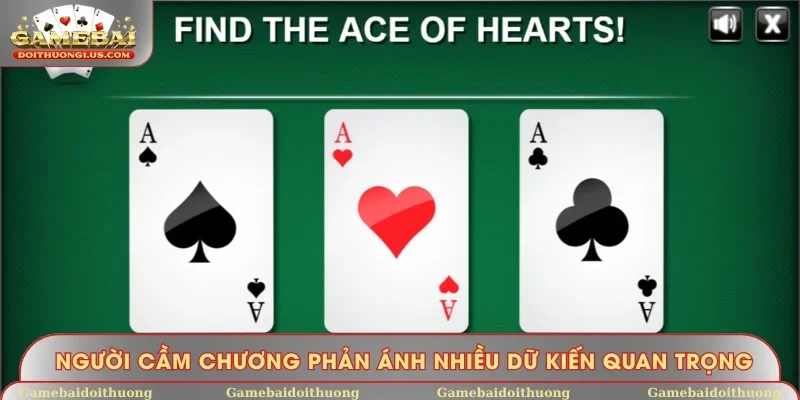 Người cầm chương phản ánh nhiều dữ kiến quan trọng